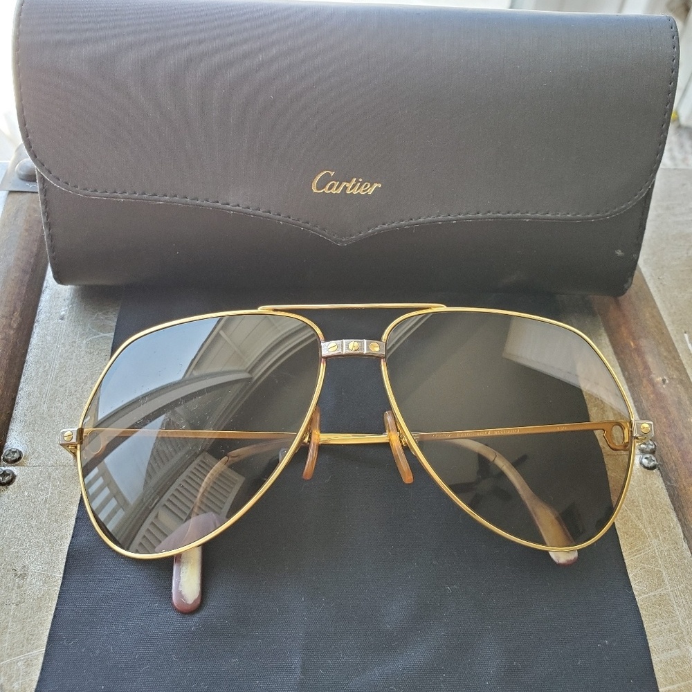 Cartier Aviator Santos Sunglasses Iconic